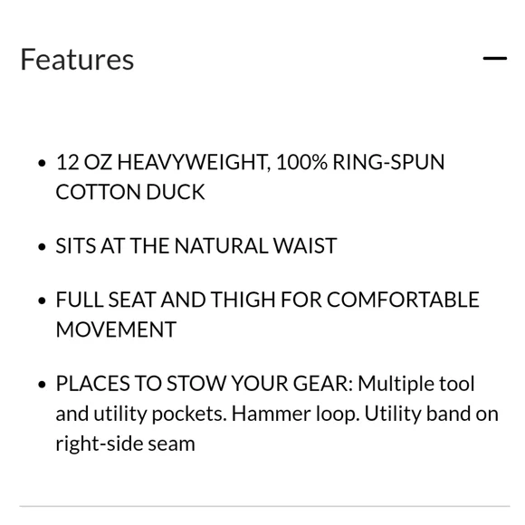 Carhartt Loose Fit (Unlined) Utility Pants Black Size 38" Waist 30" Inseam - Picture 10 of 11